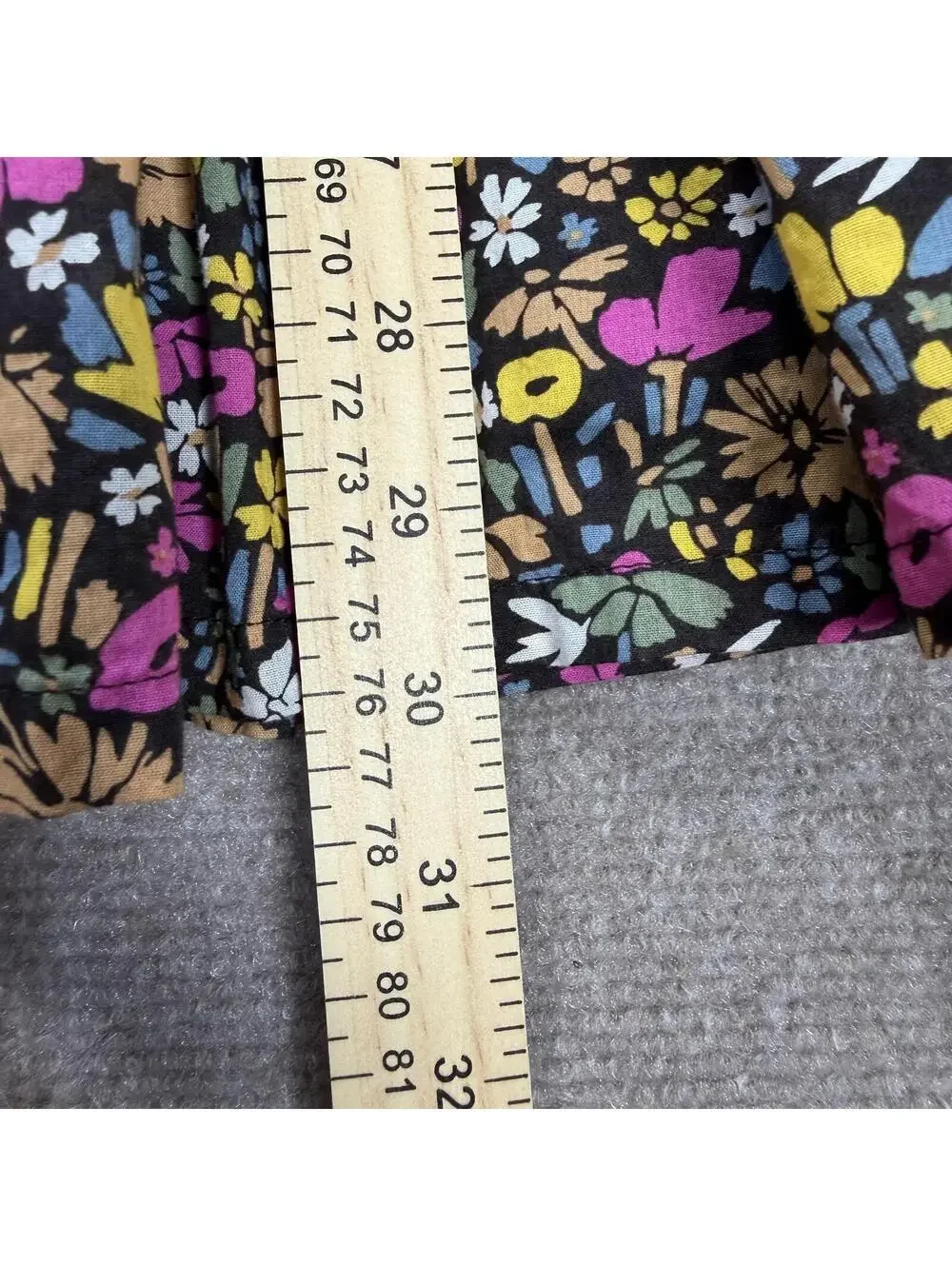 Gap Kids Girls Tiered Long Sleeve Dress Size Large 10-11 Navy Pink Floral Cotton